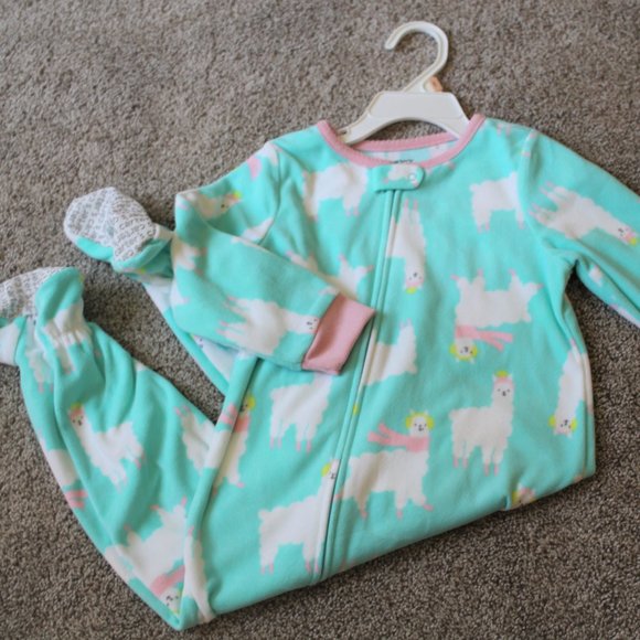 Carter's Other - Carter's Fleece Llama Pajamas Sleeper NWT